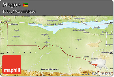 Physical Map of Magoe
