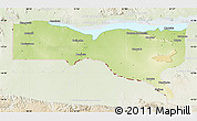 Physical Map of Magoe, lighten