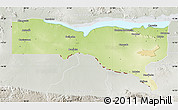 Physical Map of Magoe, lighten, semi-desaturated