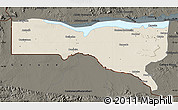 Shaded Relief Map of Magoe, darken