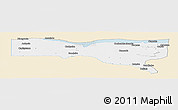 Classic Style Panoramic Map of Magoe, single color outside