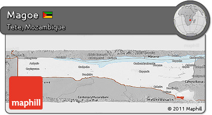Gray Panoramic Map of Magoe