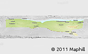 Physical Panoramic Map of Magoe, lighten, desaturated