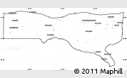Blank Simple Map of Magoe, cropped outside