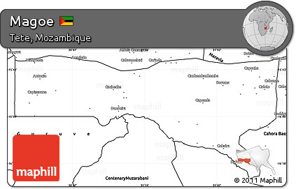 Blank Simple Map of Magoe