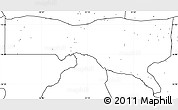 Blank Simple Map of Magoe, no labels