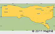 Savanna Style Simple Map of Magoe, cropped outside