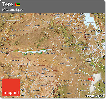 Satellite Map of Tete