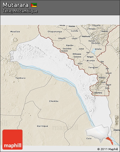 Classic Style 3D Map of Mutarara