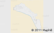 Classic Style 3D Map of Mutarara, single color outside