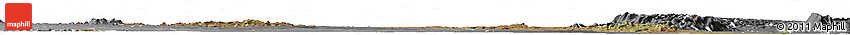 Satellite Horizon Map of Mutarara, desaturated