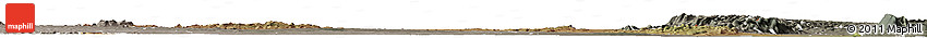 Satellite Horizon Map of Mutarara, semi-desaturated