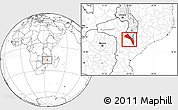 Blank Location Map of Mutarara