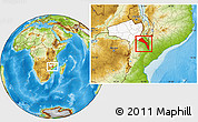 Physical Location Map of Mutarara, highlighted parent region
