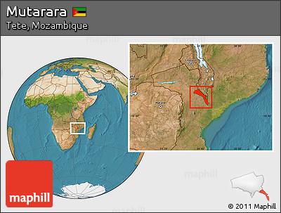 Satellite Location Map of Mutarara