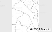 Blank Simple Map of Mutarara, no labels