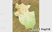 Physical Map of Alto Molocue, satellite outside