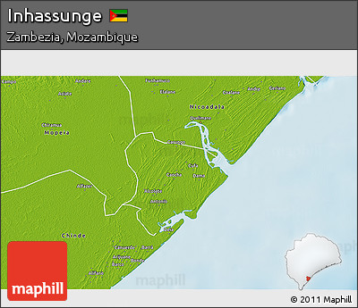 Physical 3D Map of Inhassunge