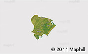 Satellite 3D Map of Inhassunge, cropped outside