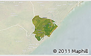 Satellite 3D Map of Inhassunge, lighten
