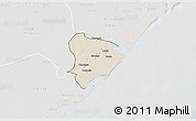 Shaded Relief 3D Map of Inhassunge, lighten, semi-desaturated