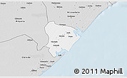 Silver Style 3D Map of Inhassunge