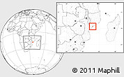 Blank Location Map of Inhassunge, within the entire country