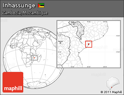 Blank Location Map of Inhassunge