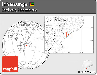 Blank Location Map of Inhassunge
