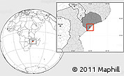 Blank Location Map of Inhassunge, highlighted country, highlighted parent region