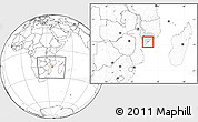Blank Location Map of Inhassunge, highlighted parent region, within the entire country