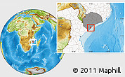 Physical Location Map of Inhassunge, highlighted country, highlighted parent region
