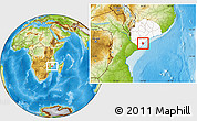 Physical Location Map of Inhassunge, highlighted parent region