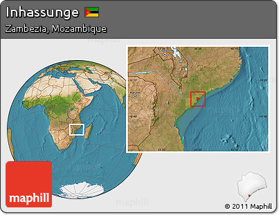 Satellite Location Map of Inhassunge