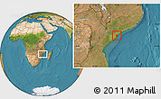 Satellite Location Map of Inhassunge