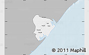 Gray Map of Inhassunge, single color outside