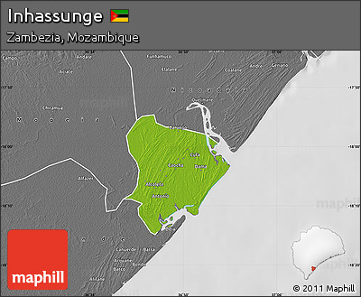 Physical Map of Inhassunge, desaturated