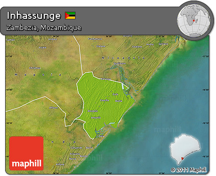 Physical Map of Inhassunge, satellite outside