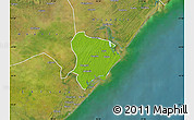 Physical Map of Inhassunge, satellite outside