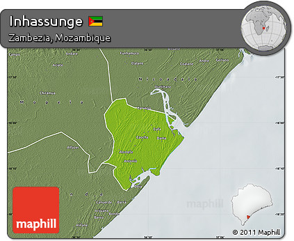 Physical Map of Inhassunge, semi-desaturated