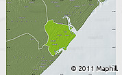 Physical Map of Inhassunge, semi-desaturated