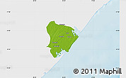 Physical Map of Inhassunge, single color outside