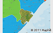 Satellite Map of Inhassunge, political outside
