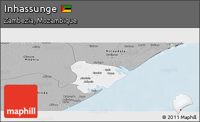 Gray Panoramic Map of Inhassunge