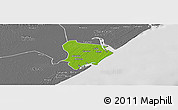 Physical Panoramic Map of Inhassunge, desaturated