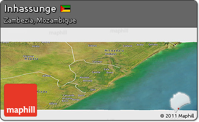 Satellite Panoramic Map of Inhassunge