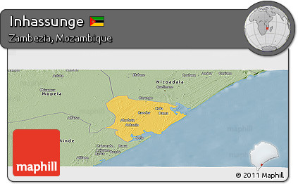 Savanna Style Panoramic Map of Inhassunge