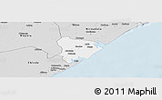 Silver Style Panoramic Map of Inhassunge