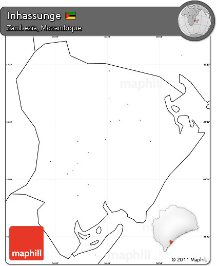 Blank Simple Map of Inhassunge, no labels