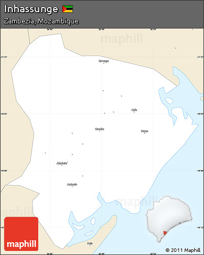 Classic Style Simple Map of Inhassunge